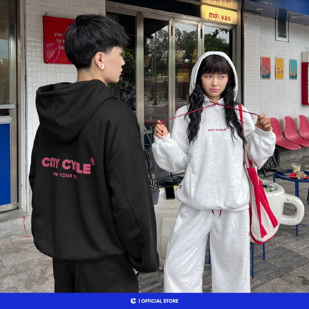 Áo hoodie nỉ mùa đông nam nữ Local Brand Chính Hãng City Cycle Áo hoodie Mono Play livestream