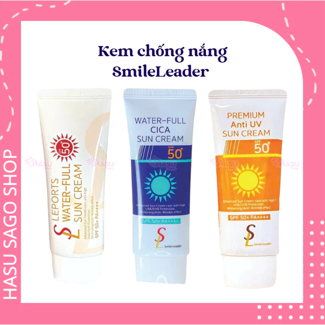 Kem Chống Nắng Nâng Tông Smile Leader Sun Cream SPF50+ 60ml Hàn Quốc