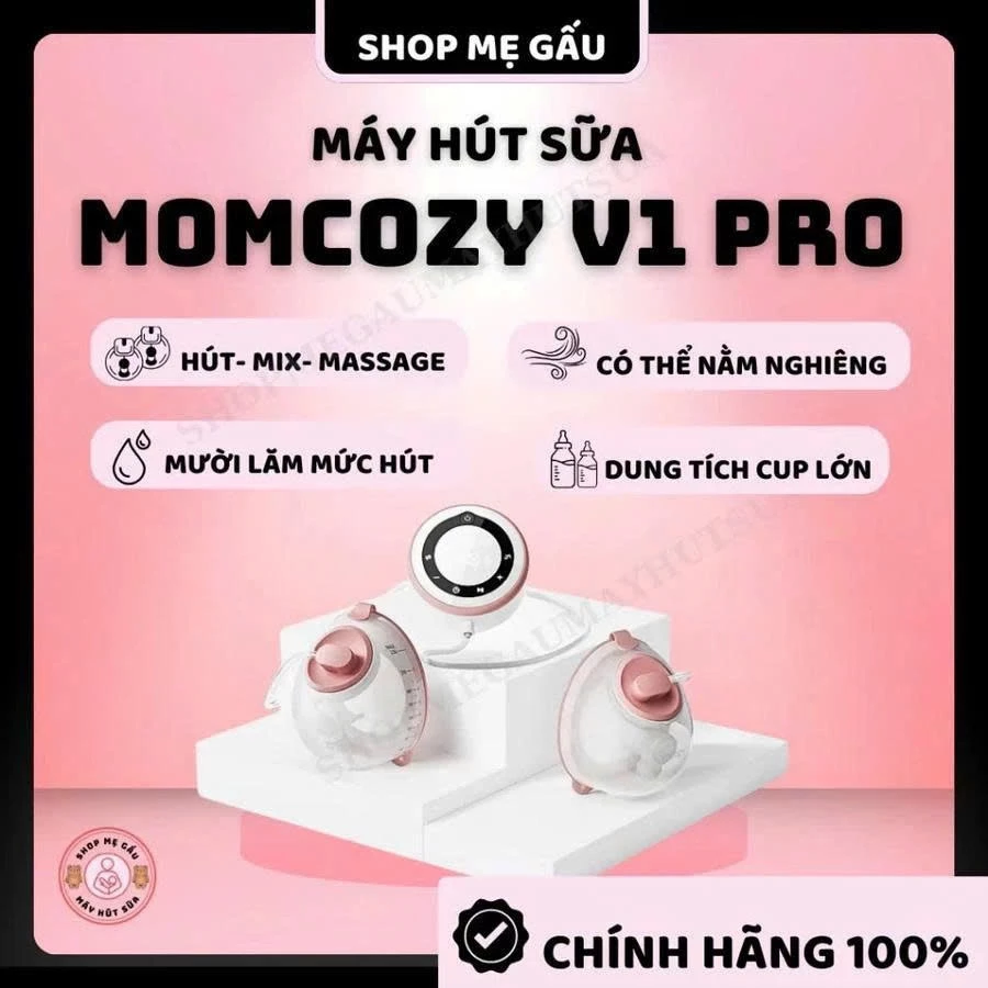 Máy hút sữa Momcozy V1 Pro Mới Nguyên Seal (Cup Hồng)
