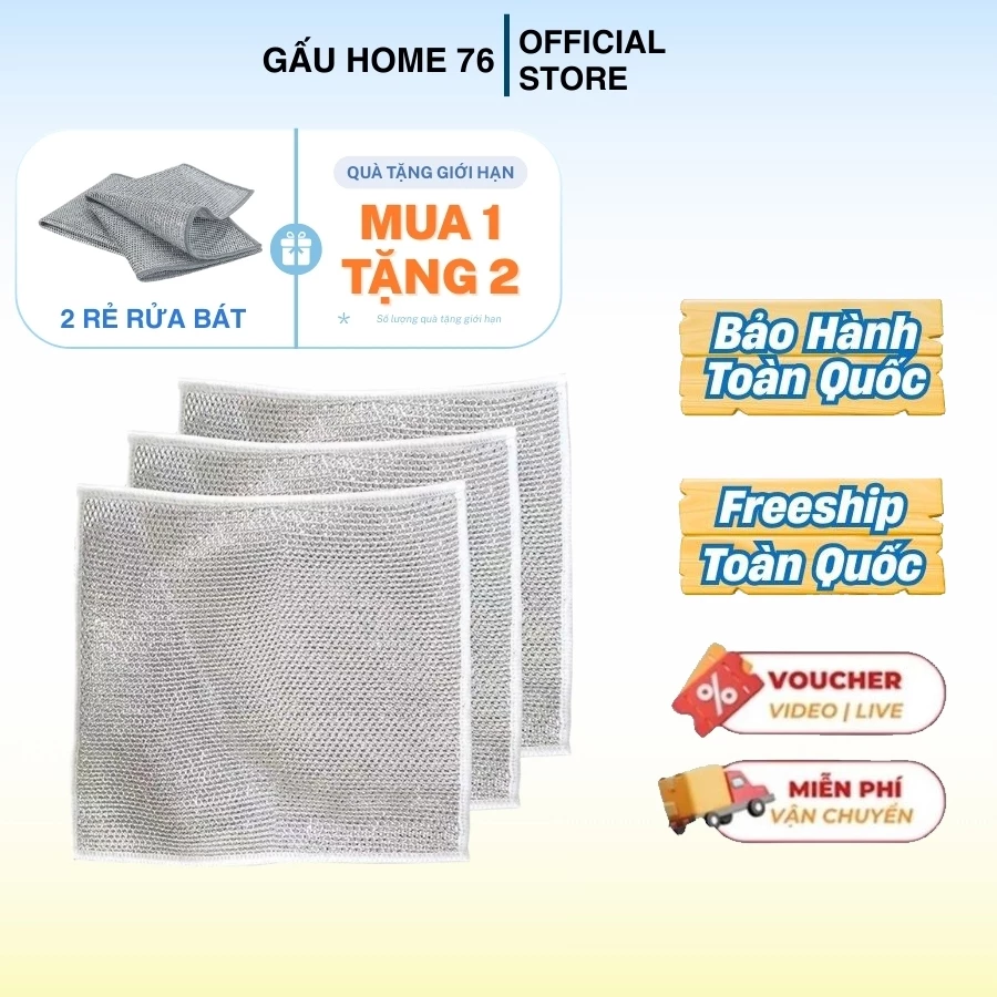 Khăn rửa chén lưới kim loại Tấm lưới kim loại rửa chén xoong nồi đa năng Khăn rửa chén