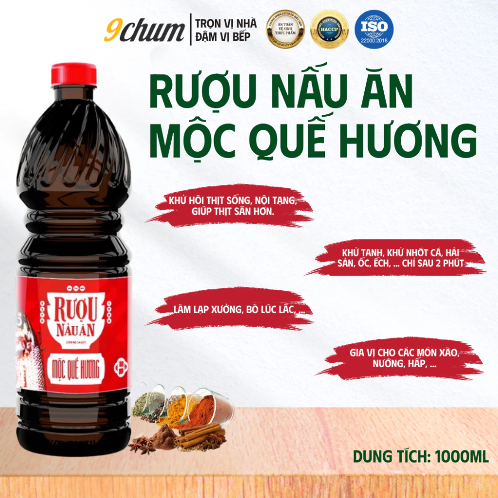 Mộc Quế Hương: Gia vị thảo mộc 9chum - Khử tanh, khử nhớt, khử hôi thực phẩm sống, thịt, cá, hải sản