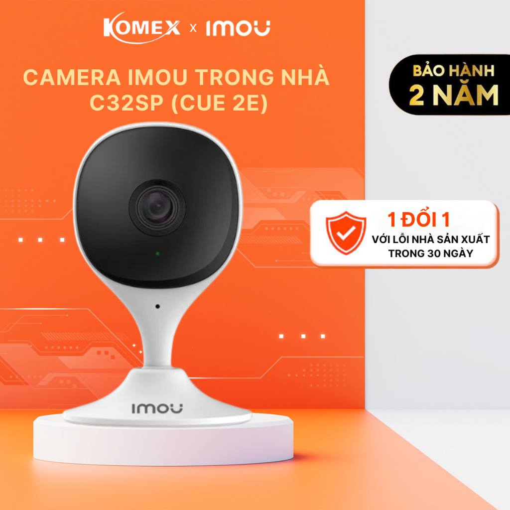 Camera IMOU trong nhà C32EP 3MP (Cue 2) / C32SP 3MP (Cue 2E) đàm thoại 2…