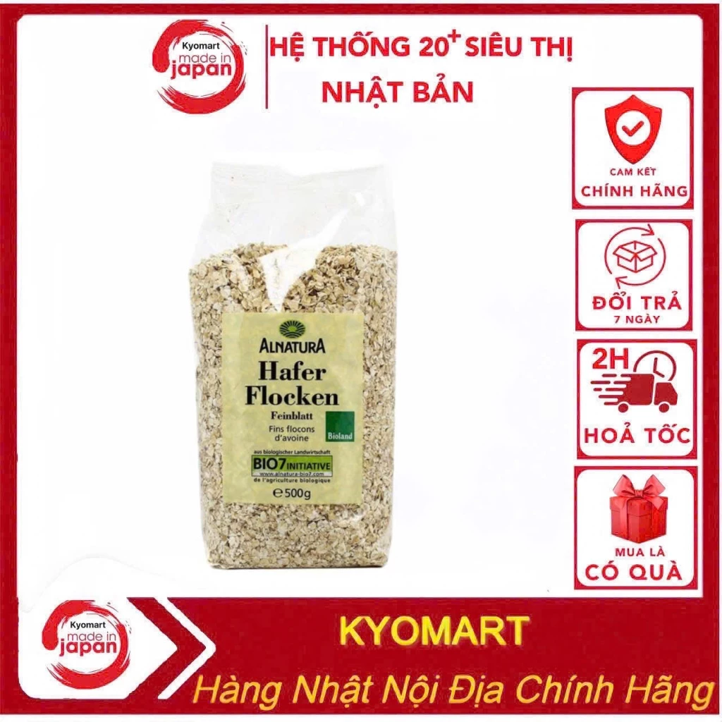 yến mạch Hafer Flocken 500g ,yến mạch cán dẹt ,cán vỡ yến mạch