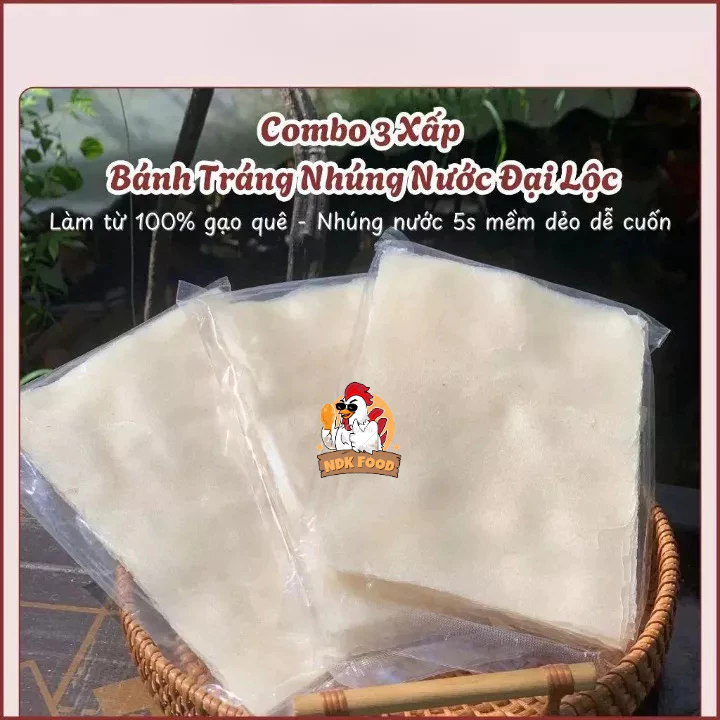 Combo 3 Bánh Tráng Đại Lộc 500gram Chính Gốc – Đặc Sản Quảng Nam Giá Tốt