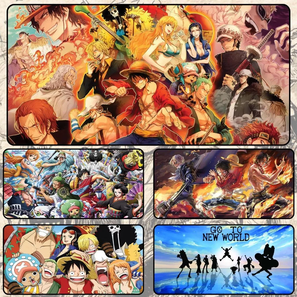 Bàn Di Chuột, Tấm Lót Chuột ONE PIECE Cỡ Lớn 80x30cm / 90x40cm / 120x60cm Chống Trượt, Bền Đẹp