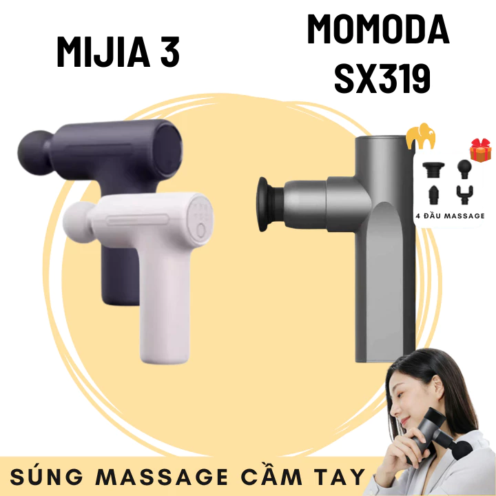 Súng massage cầm tay Xiao Momoda SX319 - Máy trị liệu giảm căng cơ - Súng massage Mijia 3