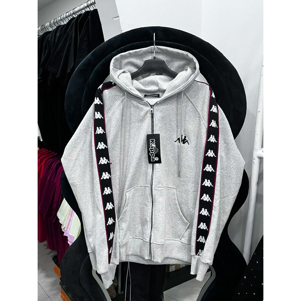 Áo Khoác Hoodie Zip Kappa Form Rộng Unisex Chất Vải Dày Dặn-Không Xù Lông Full Tag Mac