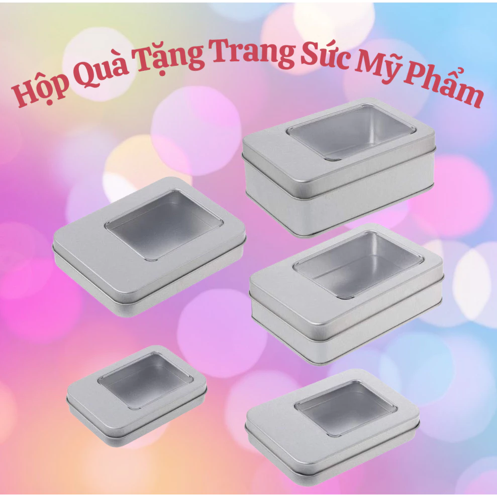 Hộp Thiếc Đựng Đồ Quà Tặng - USB - Trang Sức - Nước Hoa - Đồ Chơi - Thực Phẩm - Bánh Kẹo - Trang Trí - Thẻ bài