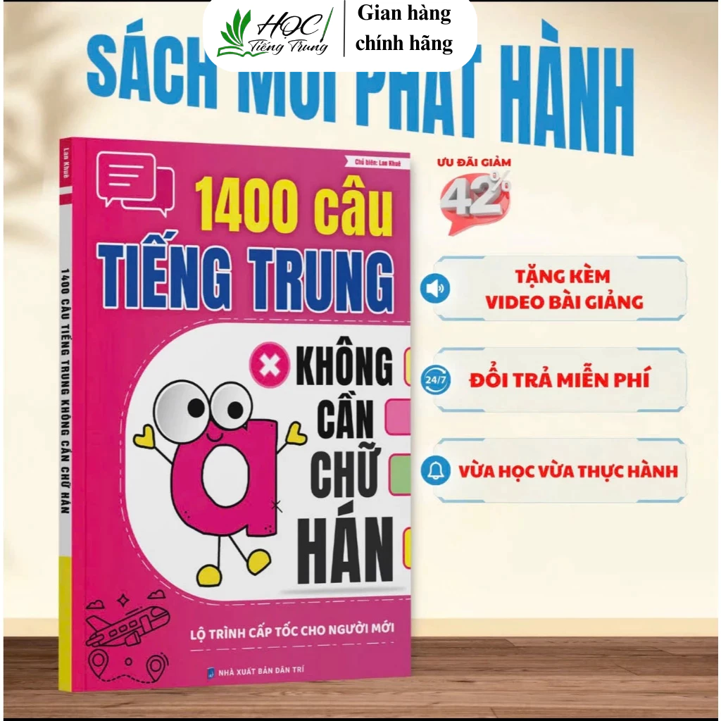Sách-1400 câu tiếng trung không cần chữ Hán(có file nghe)