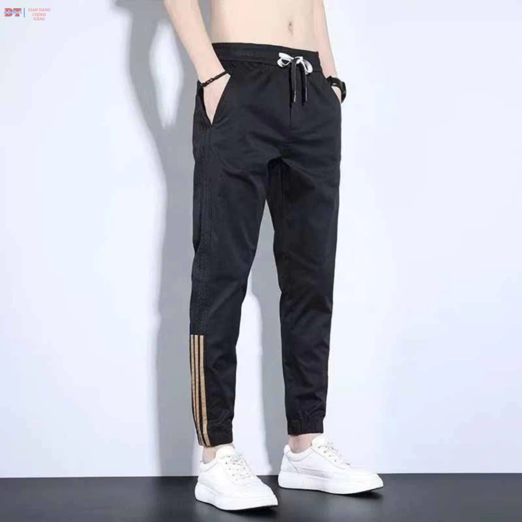 Quần jogger nỉ [Giá Sập Sàn] Quần Dài Thể Thao Nam Nữ Chạy Viền Xương Cá 02 C1