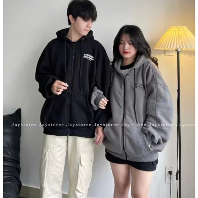 [ẢNH THẬT-CÓ SẴN] Áo Khoác Nỉ Hoodie Zip INTERBREAK Nhiều Màu Form Rộng Unisex Nam Nữ - Áo Hoodie dây kéo 🖤