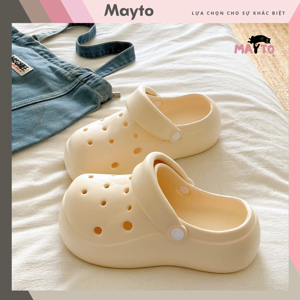 Dép sục nữ Mayto đế cao 5 cm form xoài trơn XIXITIAO có quai hậu dễ thương CS-214
