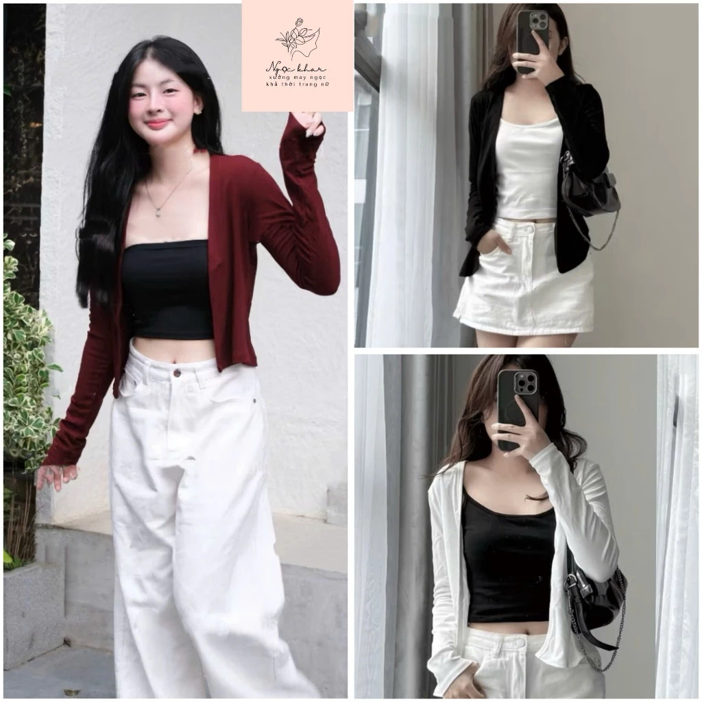 Áo khoác cardigan trơn , áo khoác mùa thu đông kiểu dáng tiểu thư hotgirl phong cách hàn quốc đẹp