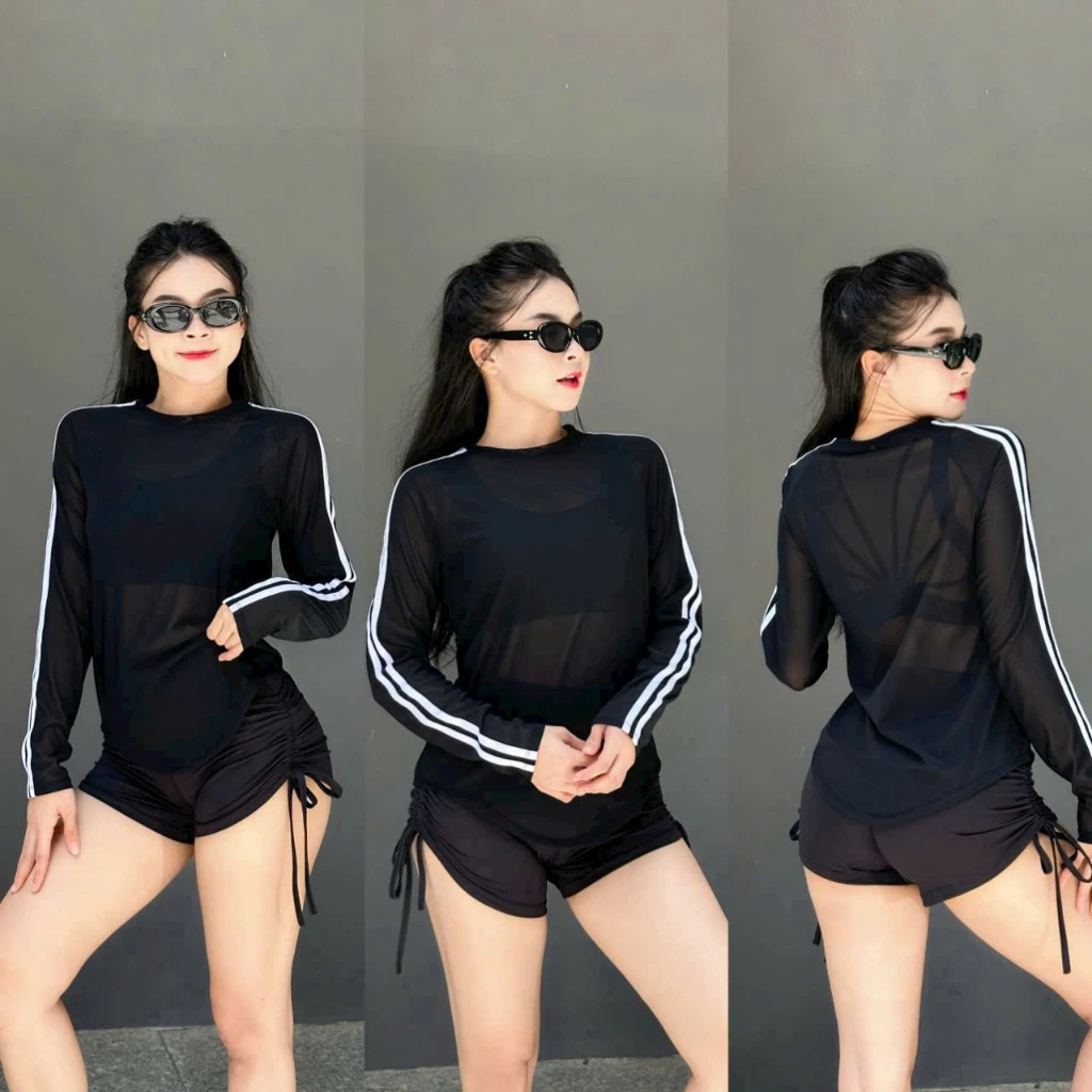 Áo tank lưới dài tay TL004