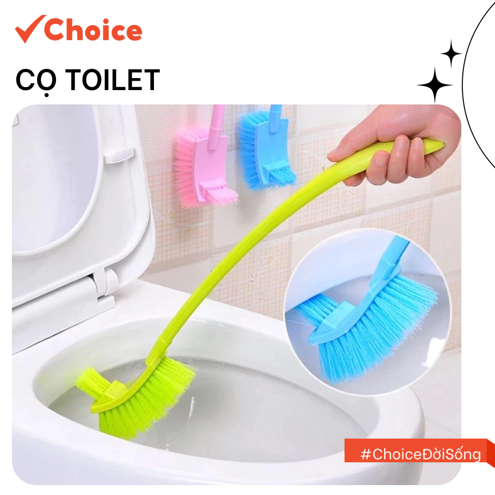 Cọ toilet Choice NCT34 2 đầu nhựa