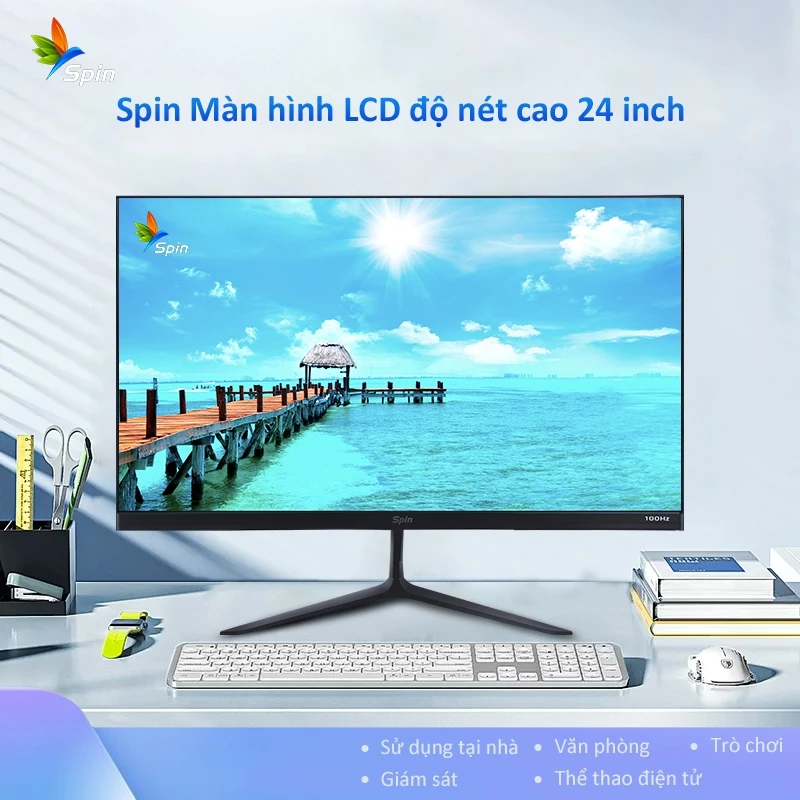Màn hình Spin FHD 2ms Monitor 24&27&32 inch 2K Hình ảnh siêu nét đi cùng với đồ họa game mạnh mẽ
