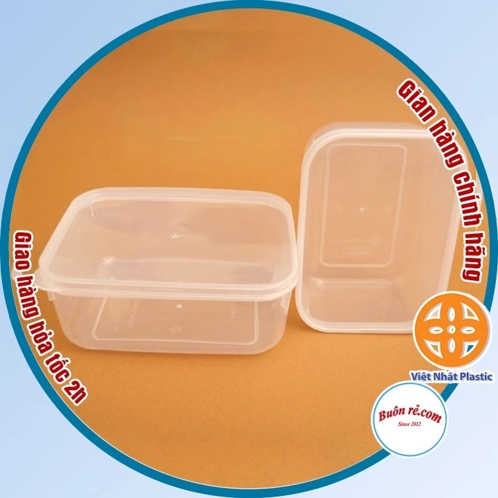Hộp nhựa trữ đông đồ ăn dặm 160ml/300ml/500ml -Hộp đựng thức ăn Việt Nhật (MS:6685-1/6685-2/6685-3)
