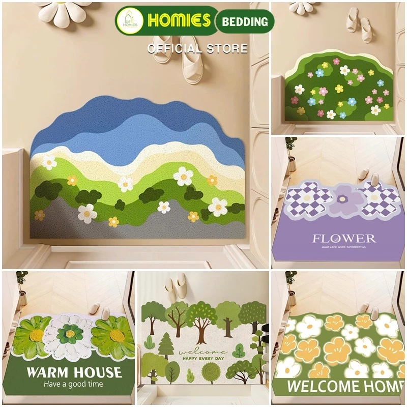 Thảm Chùi Chân Vải Nỉ Bali HOMIES Bedding & Décor – Kích Thước 40x60cm, Chống Trượt, Dễ Giặt