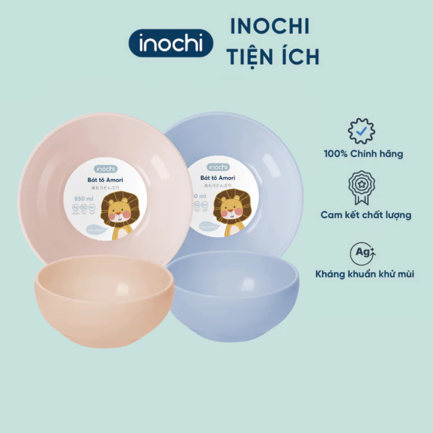Bát nhựa, chén nhựa cao cấp nhiều màu Amori 415ml và 850ml - CHÍNH HÃNG INOCHI
