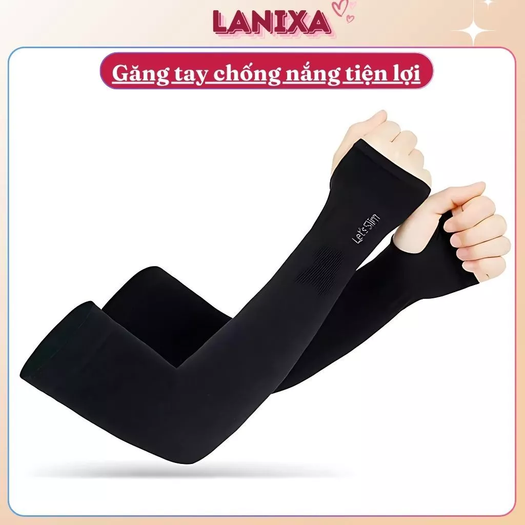 [ Xả hàng ] Bao tay chống nắng nam nữ chống tia UV thoáng mát xỏ ngón tiện lợi LANIXA T15
