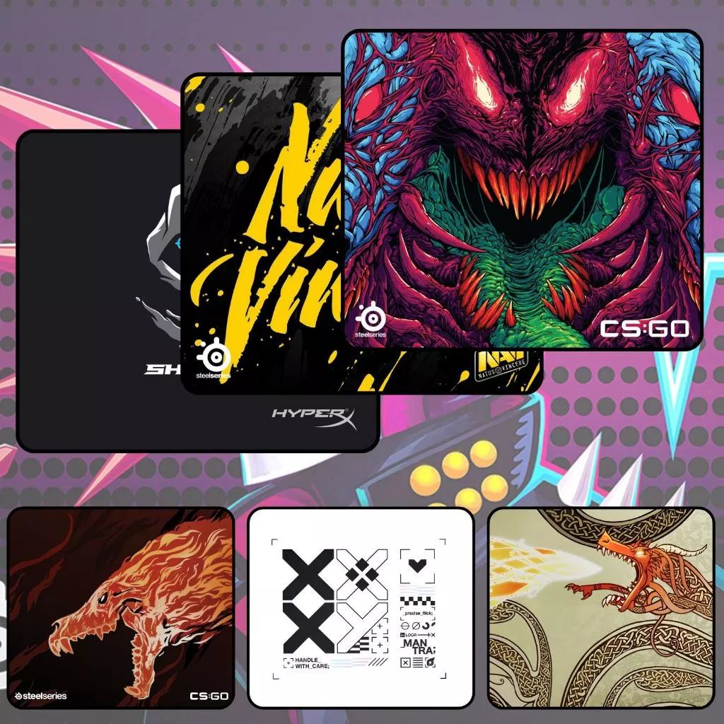 Bàn Di Chuột, Tấm Lót Chuột CSGO GAMING SIZE 45x40cm / 35x30cm / 26x21cm Chống Trượt, Bền Đẹp