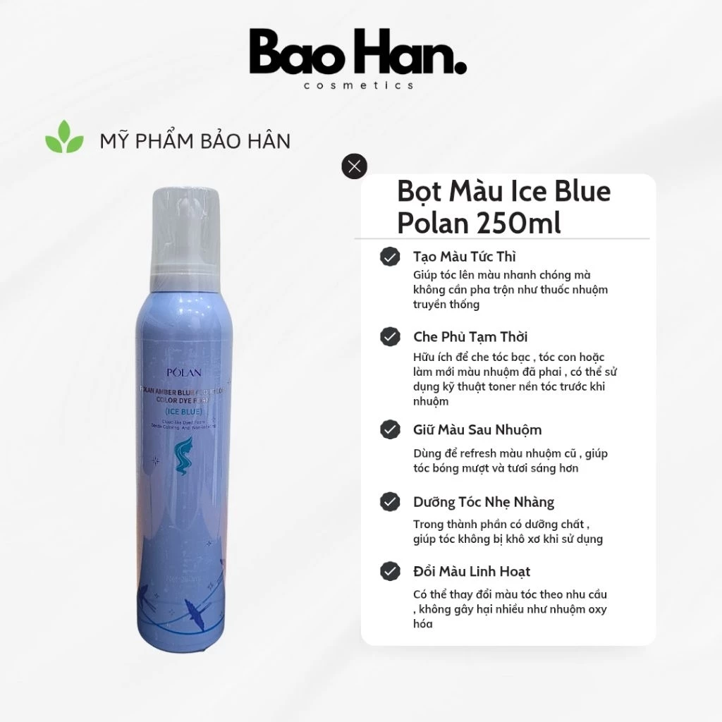 BỌT NHUỘM MÀU POLAN KHÔNG OXY 250ml