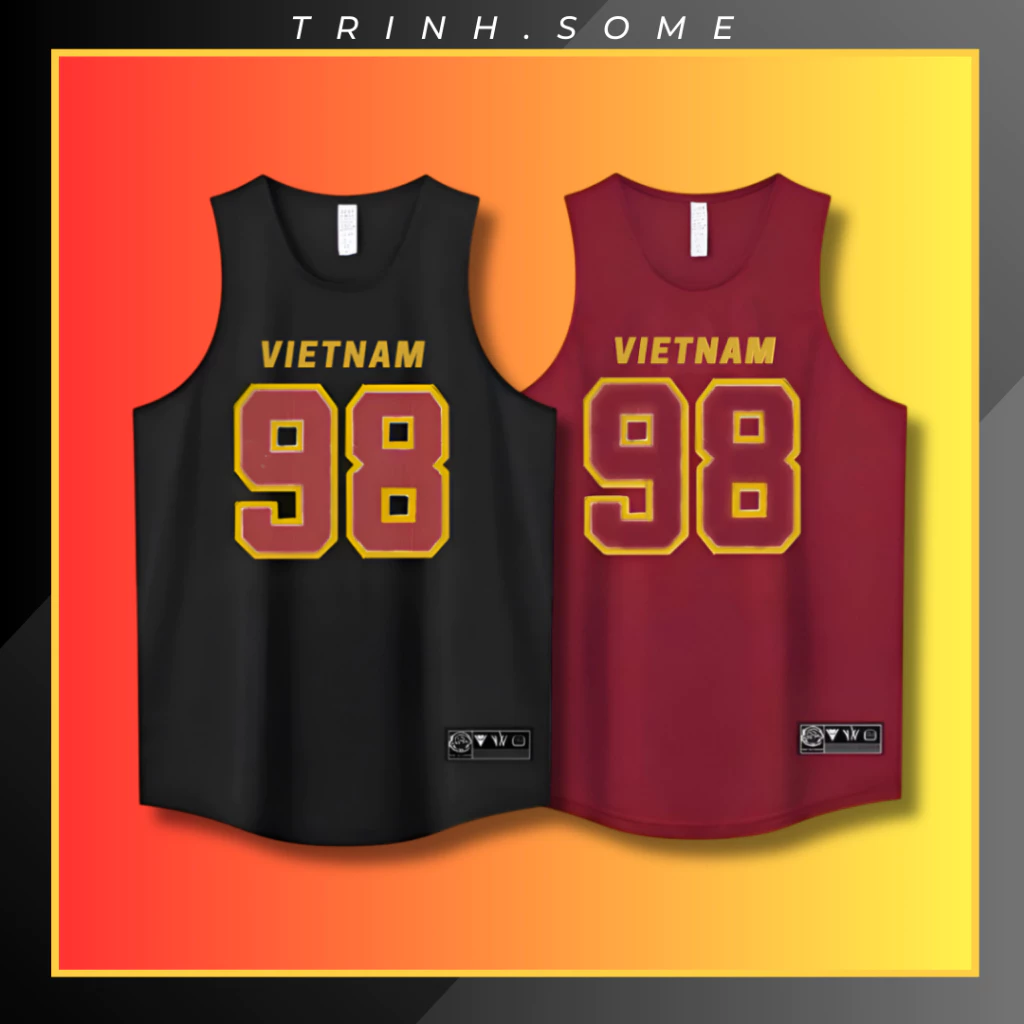 Áo Ba Lỗ Thể Thao Sport Nam Nữ Tanktop Cổ Tròn Sát Nách In Số 98 Năng Động Trẻ Trung. MÃ: BL