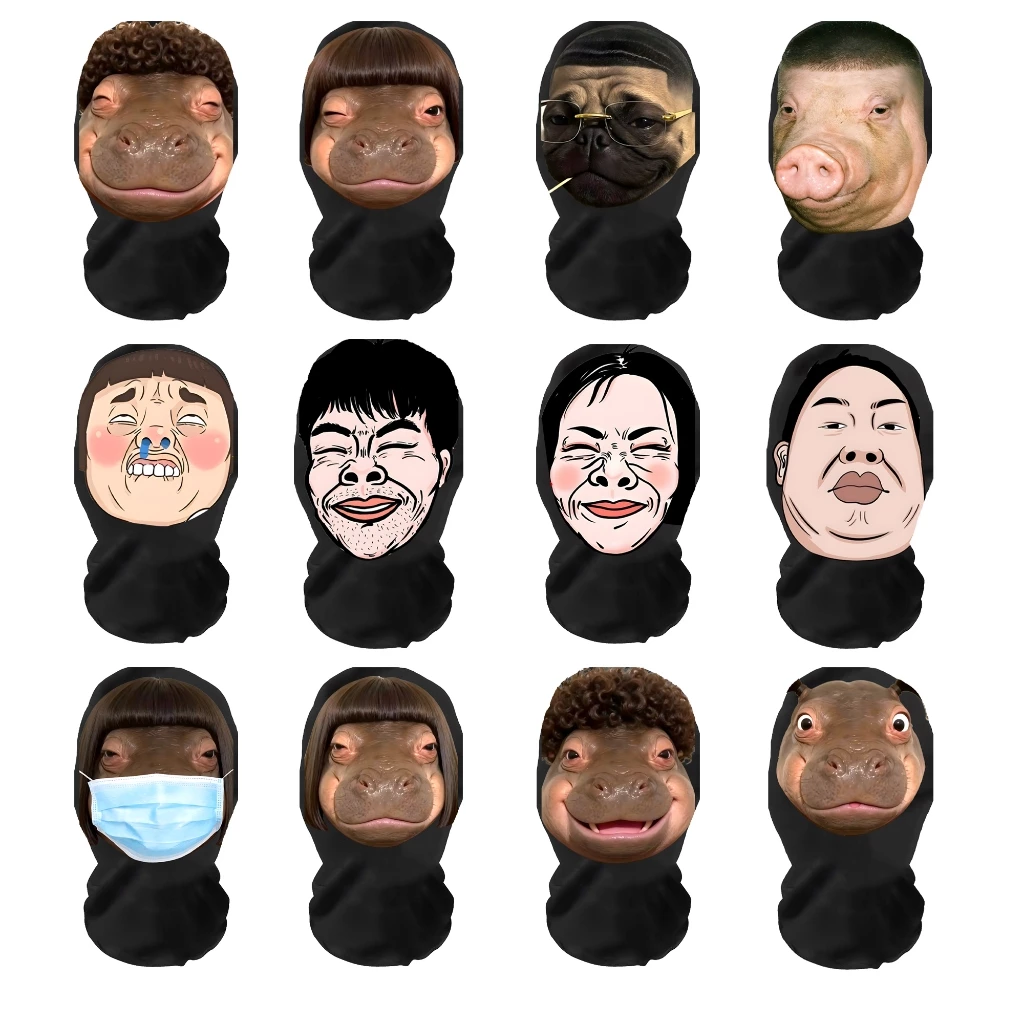 Mặt Nạ Hóa Trang Meme Troll Vui Vẻ Hài Hước Đeo Đi Làm Đi Chơi Có Thể Giặt Và Tái Sử Dụng