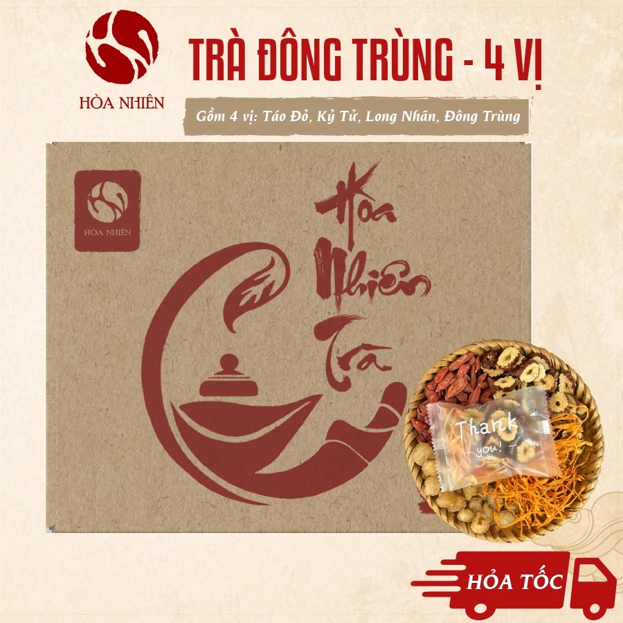 Set Thảo Mộc pha: Trà Đông Trùng Hạ Thảo tứ vị, nấu ăn, hầm canh gồm: TáoĐỏ,KỷTử,LongNhãn,ĐôngTrùng