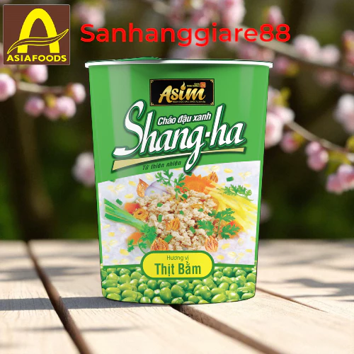 Cháo đậu xanh SHANGHA  - THÙNG 24 LY