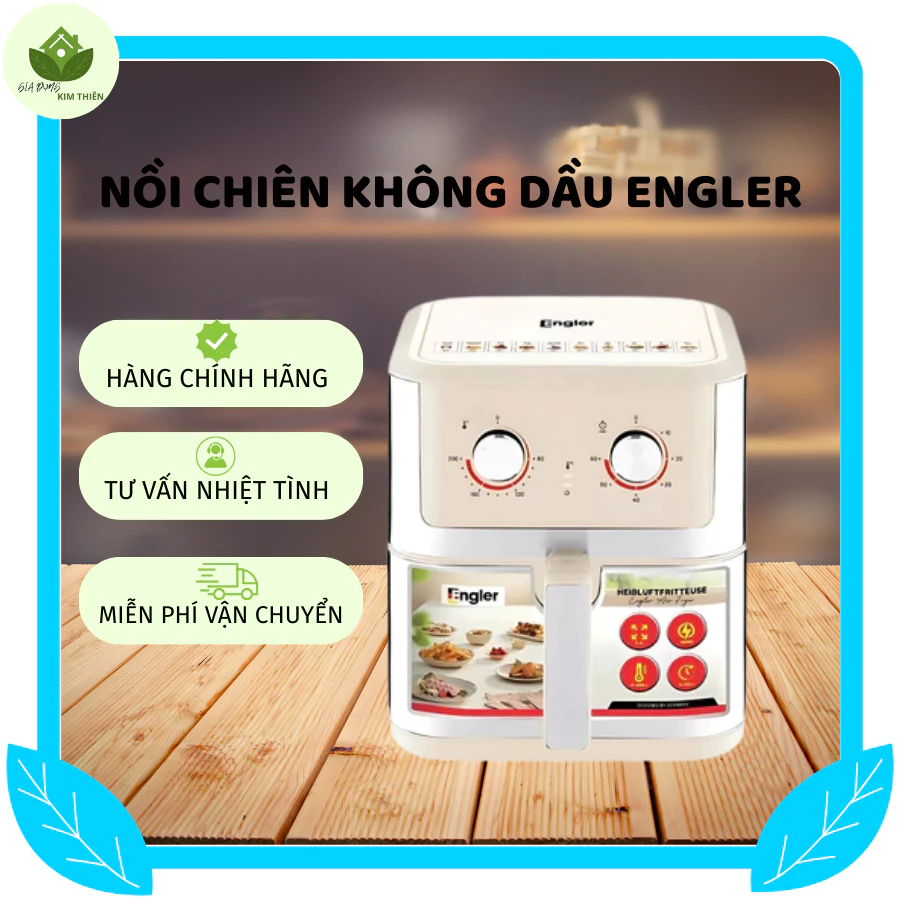 Nồi Chiên Không Dầu Đa Chức Năng Engler EL221, Dễ Dàng Vệ Sinh Dung Tích 9.8L - Gia Dụng Kim Thiên