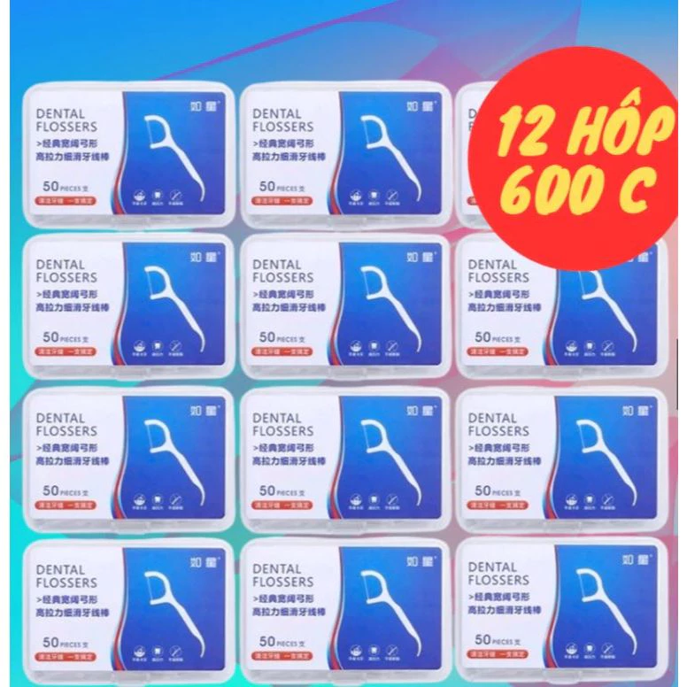Combo Tăm Chỉ Nha Khoa ,Tăm Nha Khoa Vệ Sinh Sạch Sẽ Kẽ Răng Chân Nướu Chăm Sóc Răng Miệng
