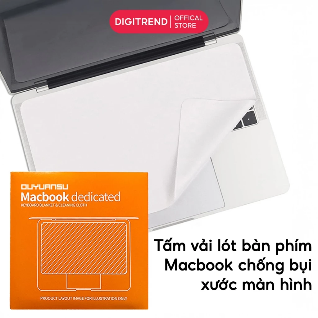 Tấm Vải Lót Bàn Phím Macbook Laptop Chống Bụi Bẩn Chống Trầy Xước Bảo Vệ Màn Hình 13 14 15 16 Inch