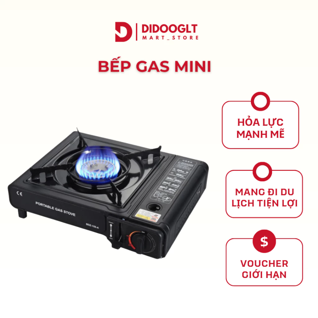 Bếp Ga Mini Du Lịch Chịu Nhiệt Độ Cao Không Gỉ Phù Hợp Với Nấu Ăn Dã Ngoại Ngoài Trời