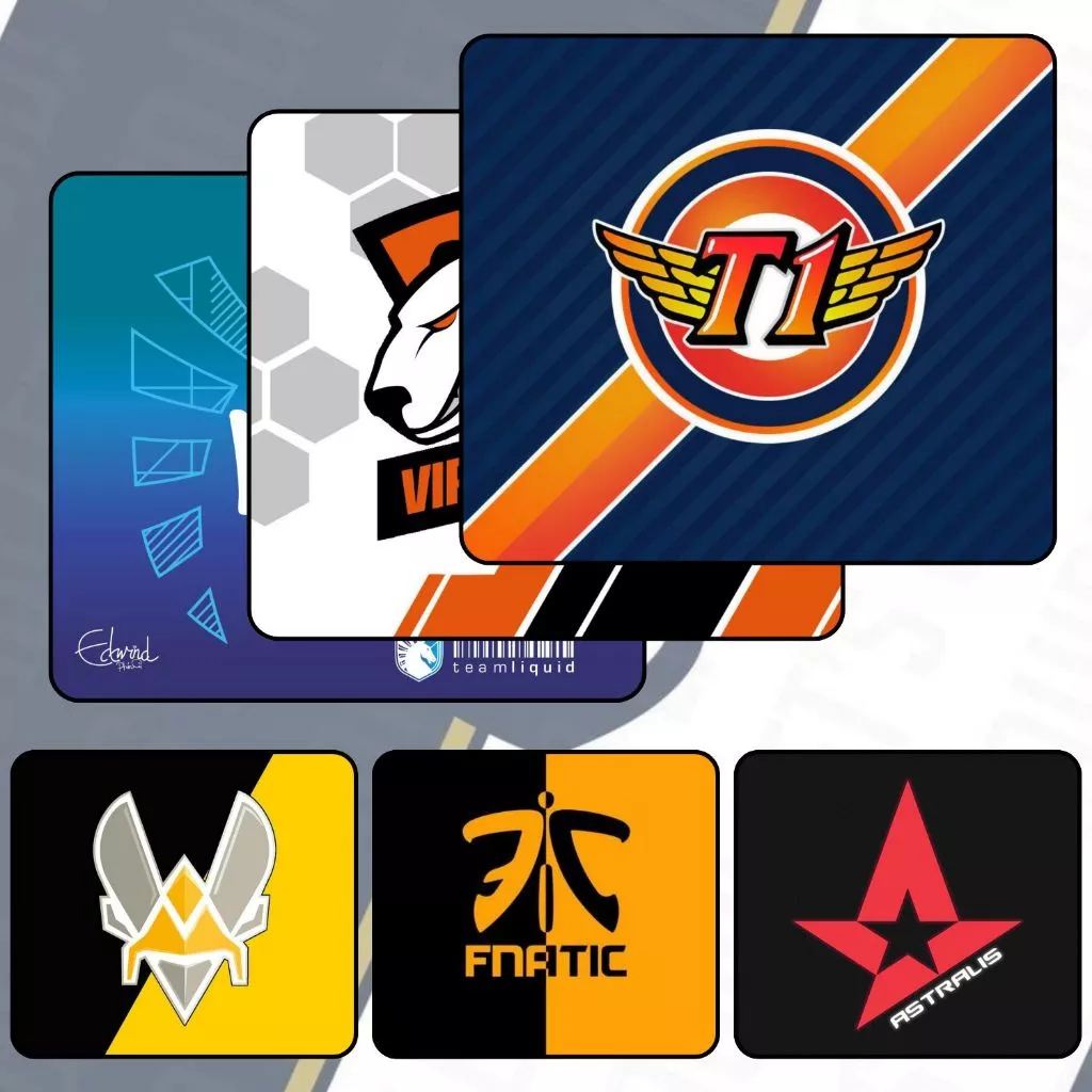 Bàn Di Chuột, Tấm Lót Chuột ESPORT TEAM Gaming Size 45x40cm / 35x30cm / 26x21cm Chống Trượt, Bền Đẹp