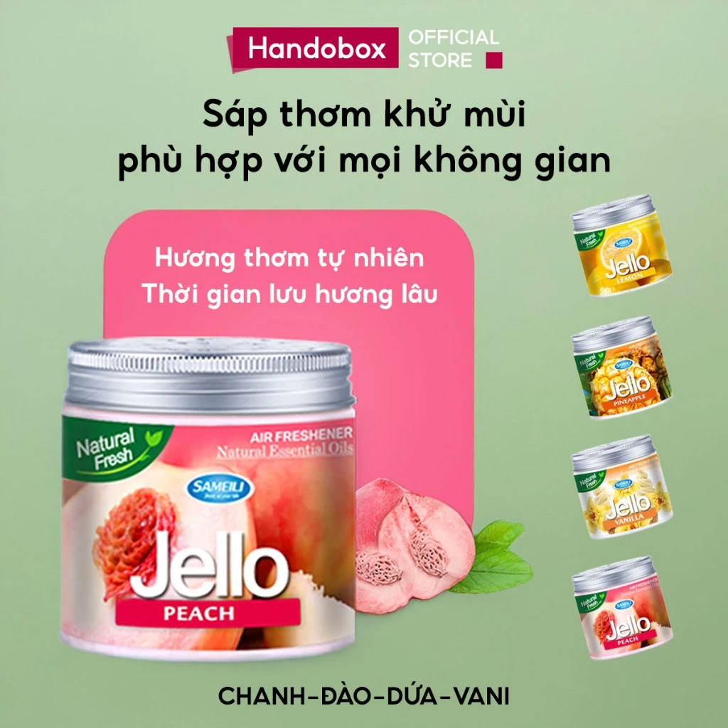 Sáp Thơm Khử Mùi Phòng 220g Handobox Lọ Toả Hương Thơm Dịu Nhẹ Dùng Cho Ô Tô Tủ Quần Áo Nhà Vệ Sinh
