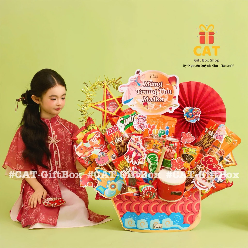 quà trung thu ý nghĩa , lẵng quà bánh kẹo Trung thu, giỏ quà trung thu tặng thiếu nhi, quà trung thu, giỏ bánh kẹo