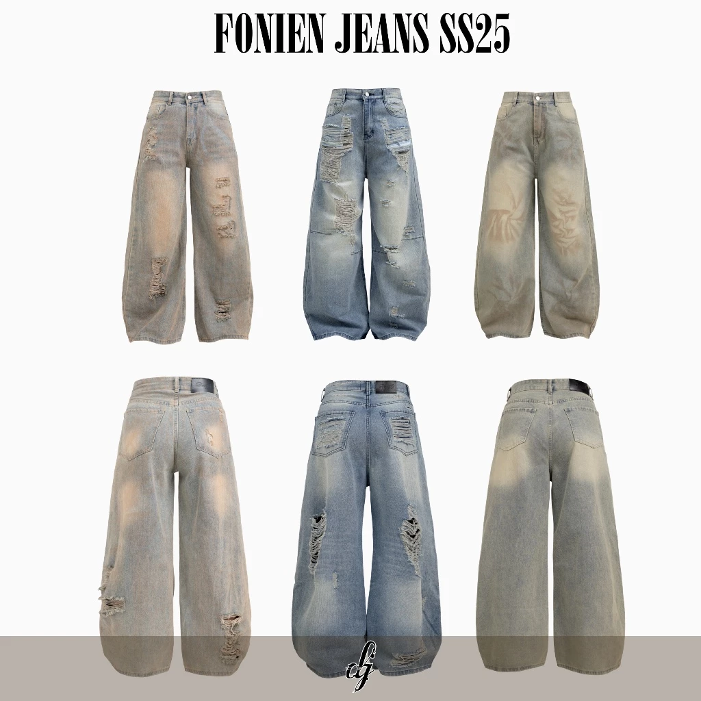 [ 𝐅𝐎𝐍𝐈𝐄𝐍 𝐉𝐄𝐀𝐍𝐒 𝐒𝐒𝟐𝟓 ] Quần jeans ống rộng form suông, siêu dài , hack dáng , phù hợp nhiều dịp | BY DANEJI