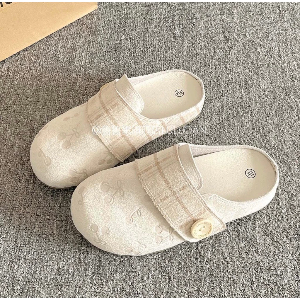 [579] Giày sục Vintage đi mùa thu đông, chất vải da lộn dễ mang phối mix đồ xinh