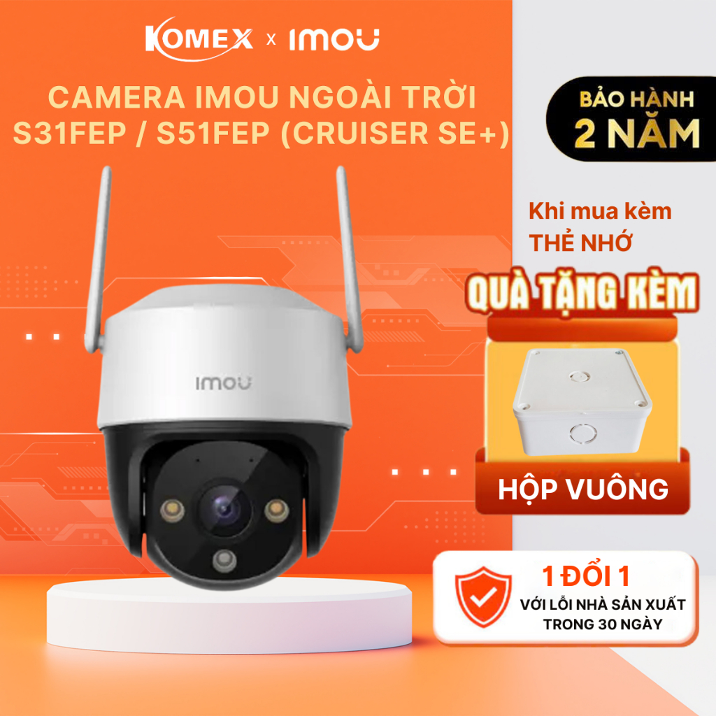 Camera IMOU ngoài trời S31FEP (Cruiser SE+ 3MP)/ S51FEP (Cruiser SE+ 5MP)…