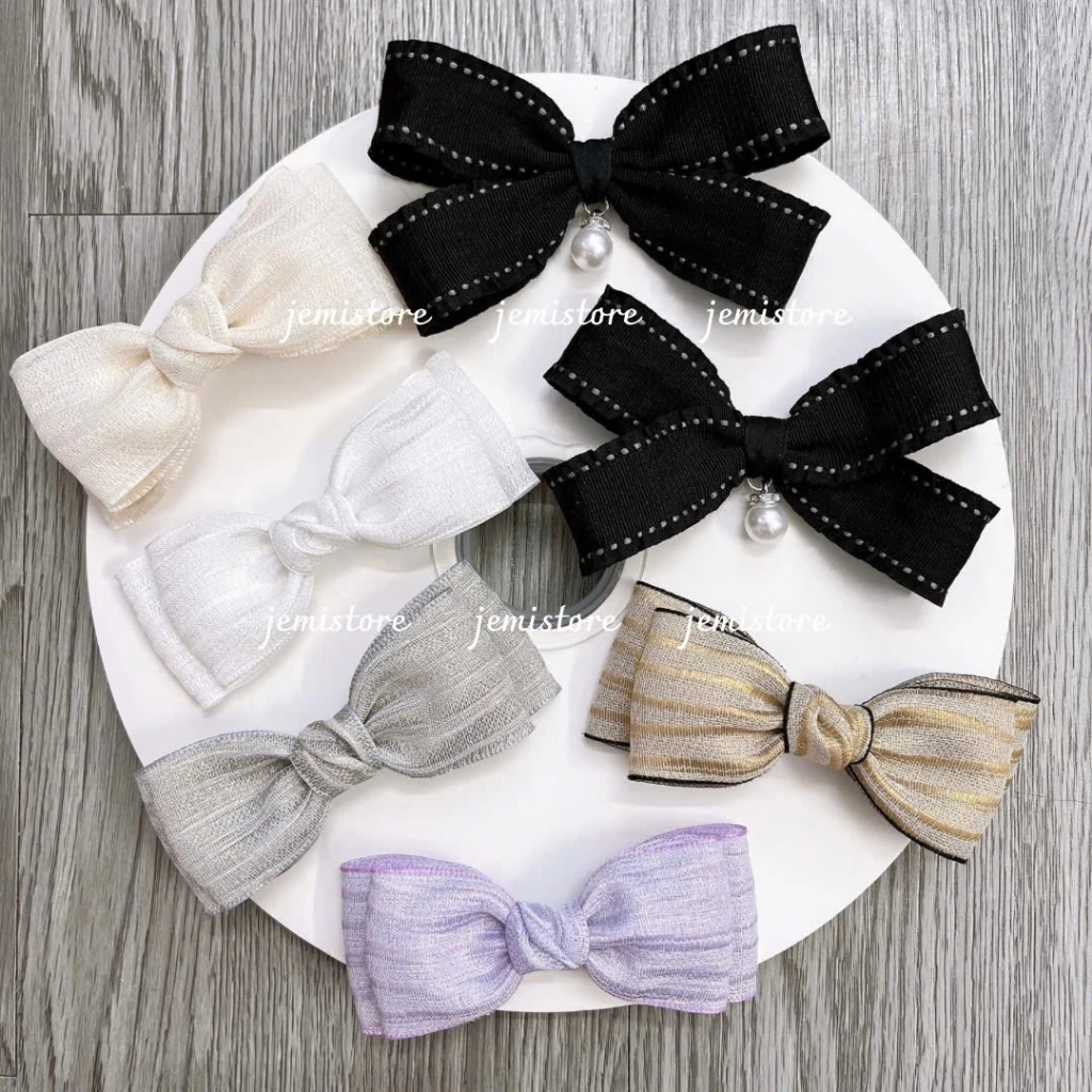 Tag nơ cài áo sơ mi, nơ cài cổ áo váy nữ (hình shop chụp)