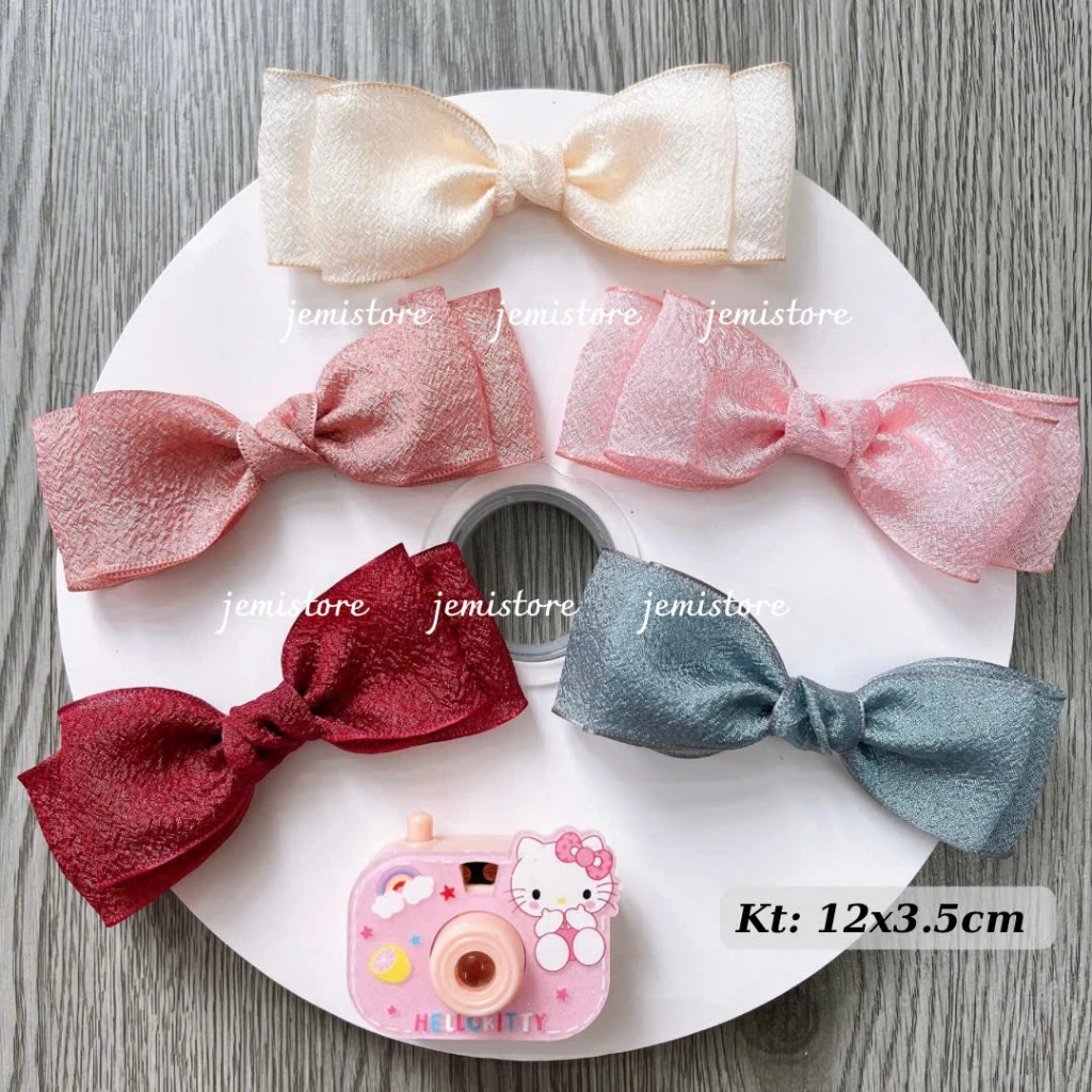 Nơ cài áo, tag cài áo váy nhiều màu (hình thật)