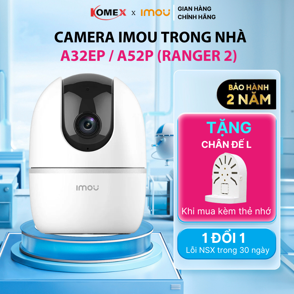 Camera wifi IMOU trong nhà A52P A32EP K2MP C22EP đàm thoại 2 chiều, cảnh báo…