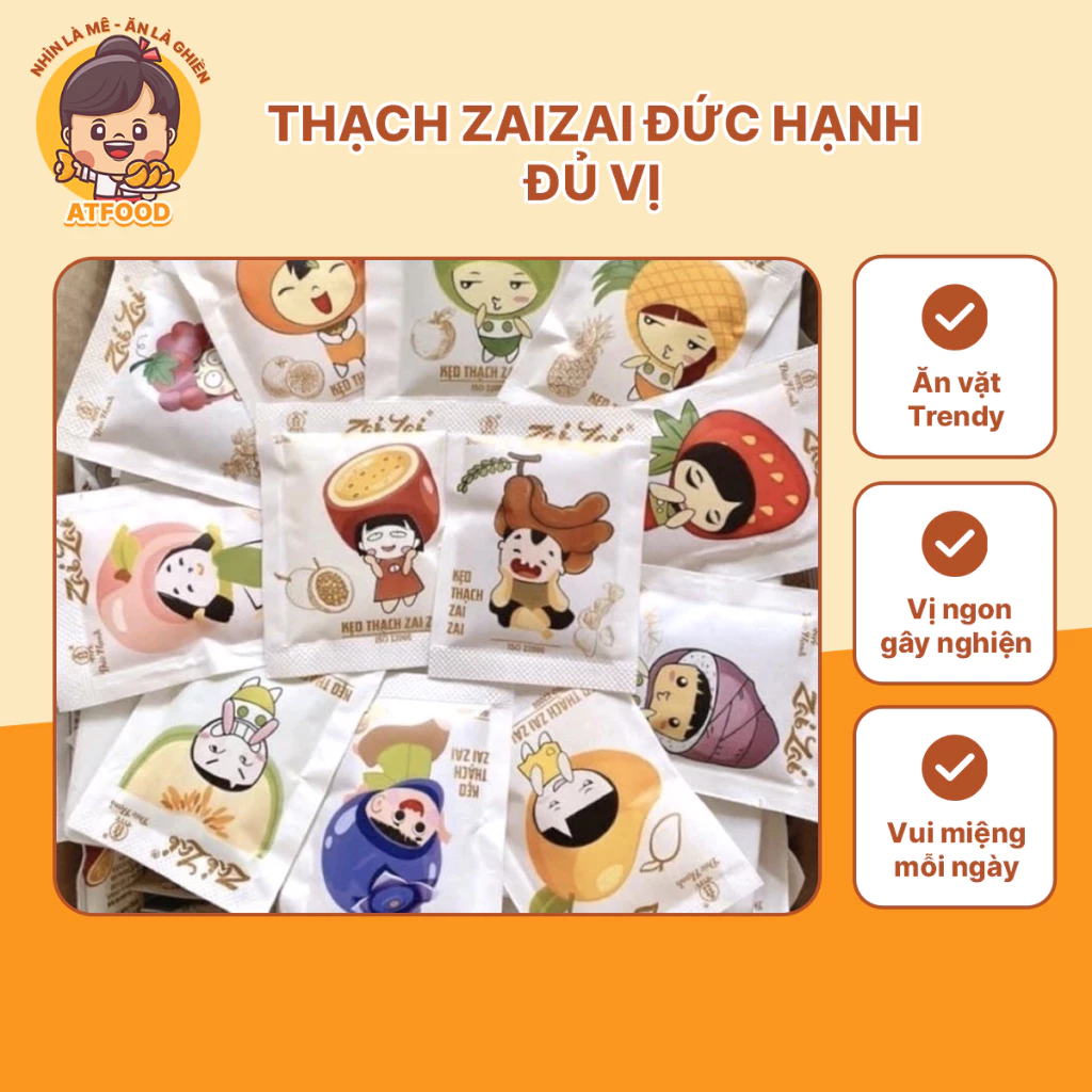 Thạch ZaiZai Đủ Vị Thạch Trái Cây Ngon Mát, An Toàn Vệ Sinh, Ăn Vặt Cho Bé Và Gia Đình