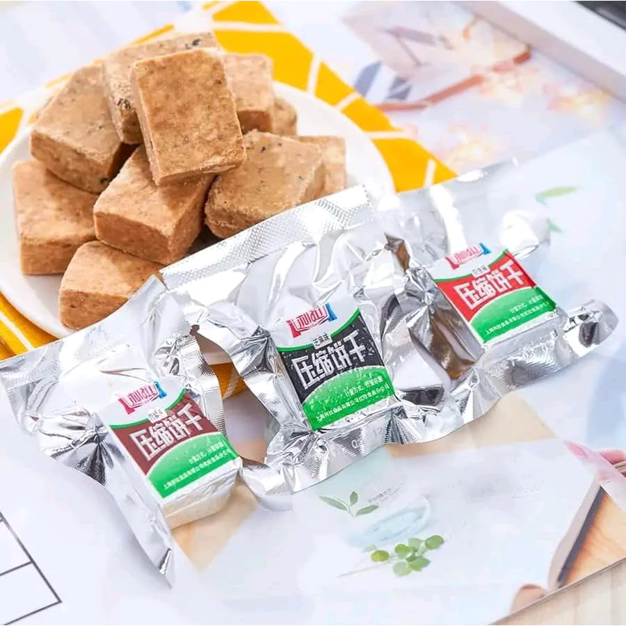 1KG Lương Khô Mini Lila Mix Đủ Vị , Lương Khô Nén Siêu Ngon Tiện Lợi