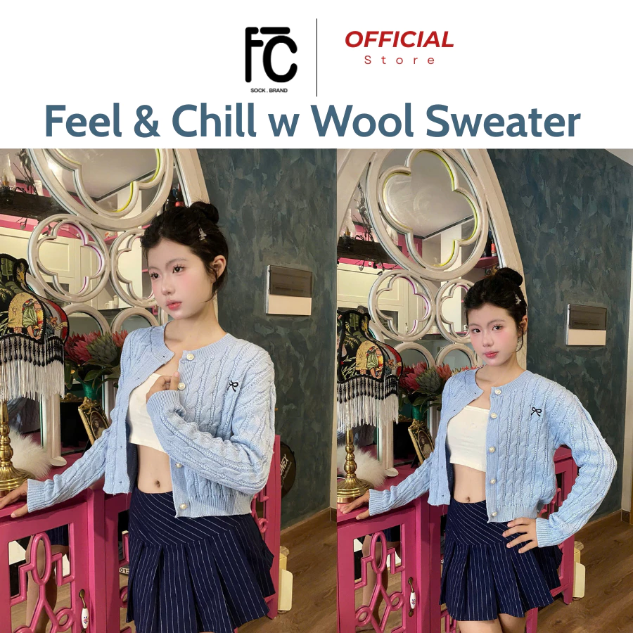 Áo Len Lông Thỏ Cao Cấp, Hoạ Tiết Vặn Thừng, Hack Dáng Hot Trend 2025 - Feel&Chill®