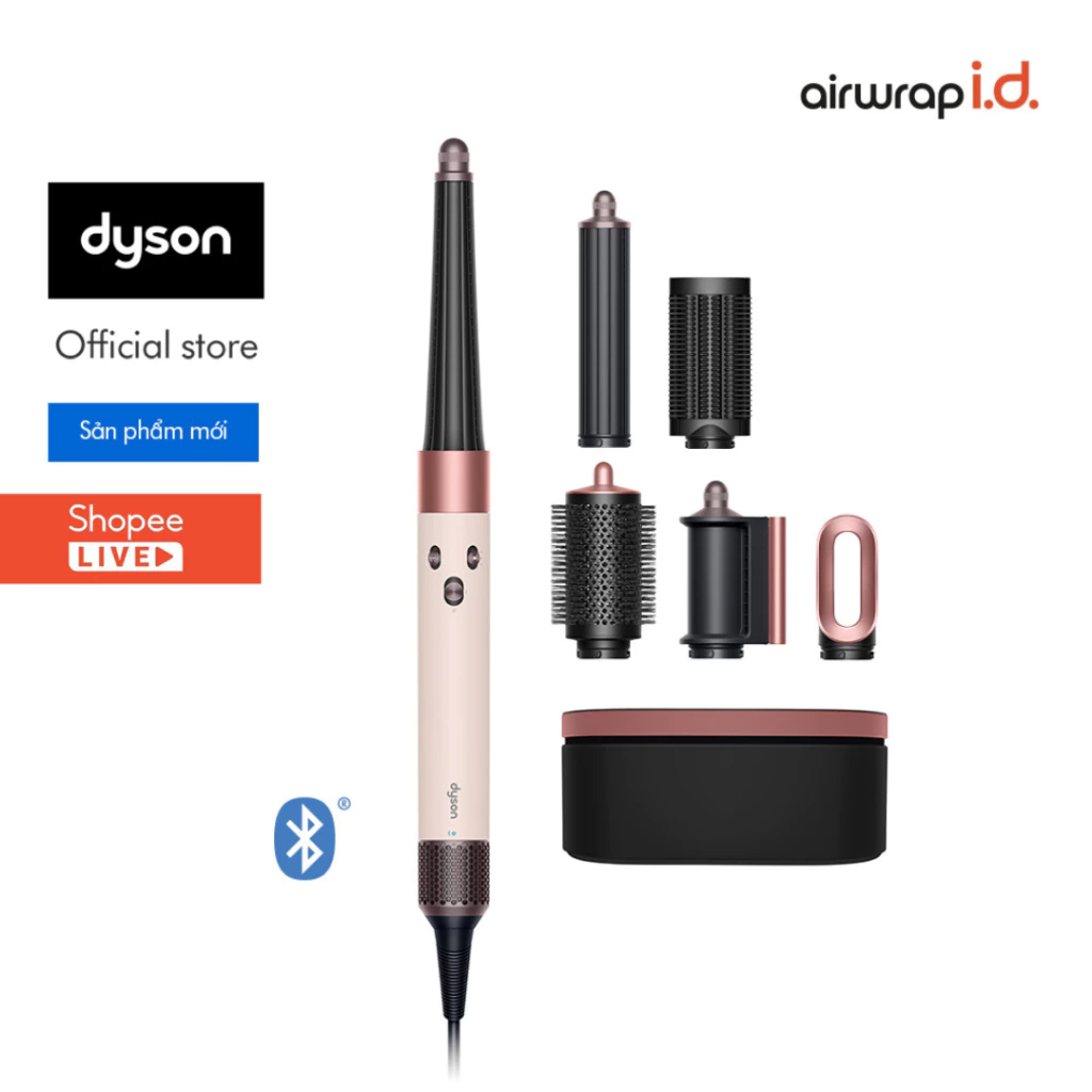[Shopee Live x Dyson] Máy tạo kiểu tóc thông minh Dyson Airwrap i.d. ™ HS08 Straight + Wavy (Ceramic Pink)