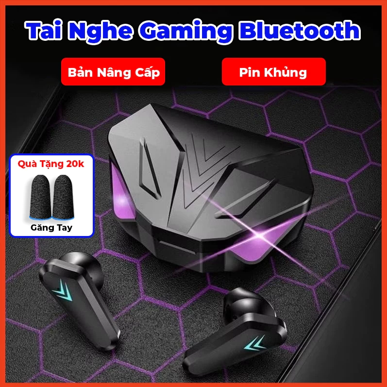 Tai Nghe Gaming X15 Bluetooth 5.1 Không Dây Giảm Tiếng Ồn Cảm Ứng Điều Khiển Vân Tay Âm Thanh Hifi 9D Cho Android