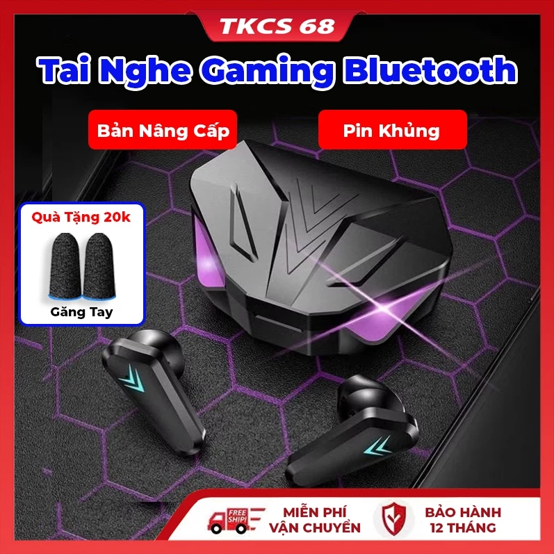 Tai Nghe Gaming Bluetooth X15 Không Dây  Công Nghệ TWS  Bluetooth 5.1 Cảm Biến Chạm, Không Có Độ Trễ Âm Thanh, Pin Khủng