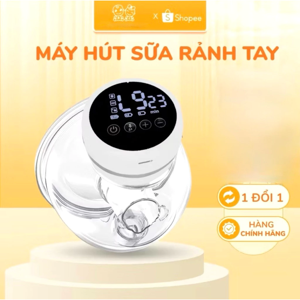 Máy Hút Sữa Rảnh Tay Không Dây Chính Hãng-3 Chế Độ-Chống Trào Ngược BH 1 Đổi 1